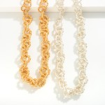 Wholesale twisted Circular Chain Necklace L Extender L