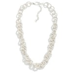 Wholesale twisted Circular Chain Necklace L Extender L