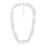 Metal Nested Mesh Chain Link Necklace

- Approximately 16" L
- Extender 3" L