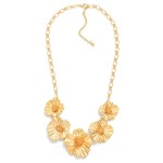 Wholesale metal Chain Link Necklace Linked Flower L Extender L