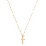 Wholesale dainty Chain Link Necklace Cross Pendant L Extender L