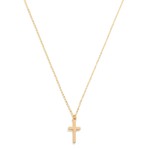 Wholesale dainty Chain Link Necklace Cross Pendant L Extender L