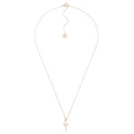 Wholesale dainty Chain Link Necklace Cross Pendant L Extender L