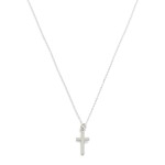 Wholesale dainty Chain Link Necklace Cross Pendant L Extender L