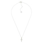 Wholesale dainty Chain Link Necklace Cross Pendant L Extender L