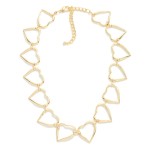 Wholesale metal Hearts Chain Link Necklace L Extender L