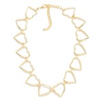 Wholesale metal Hearts Chain Link Necklace L Extender L