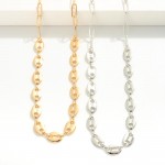 Wholesale anchor Paperclip Chain Link Necklace L Extender L