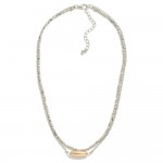 Wholesale layered Chain Link Beaded Necklace L Extender L