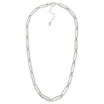 Wholesale metal Paperclip Chain Link Necklace L Extender L