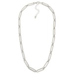 Metal Paperclip Chain Link Necklace

- Approximately 18" L
- Extender 3" L