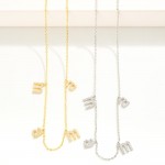 Wholesale metal Chain Link mama Charm Necklace L Extender L