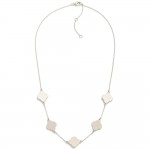 Gold Dipped Chain Link Necklace Featuring Metal Tone Clover Stations

- Approximately 16" L
- Extender 2" L