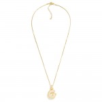 Wholesale box Chain Necklace Rhinestone Studded Bubble Initial Pendant L Extende