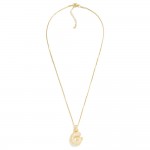 Wholesale box Chain Necklace Rhinestone Studded Bubble Initial Pendant L Extende