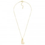 Wholesale box Chain Necklace Rhinestone Studded Bubble Initial Pendant L Extende
