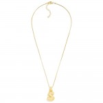 Wholesale box Chain Necklace Rhinestone Studded Bubble Initial Pendant L Extende