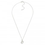 Wholesale metal Dainty Chain Link Necklace Bee Pendant Pearl Detail L Extender L