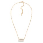 Wholesale chain Link Rolling Message Pendant Necklace L Extender L