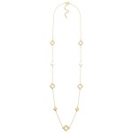 Wholesale long Chain Link Necklace Metal Clover Stations L Extender L