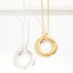 Wholesale long Twisted Rope Chain Metal Ring Pendant L Extender L Pendant L