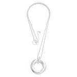 Wholesale long Twisted Rope Chain Metal Ring Pendant L Extender L Pendant L