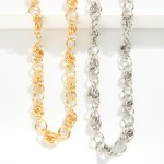 Wholesale knotted Hoop Chain Link Necklace L Extender L