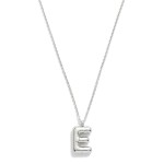 Wholesale stainless Steel Dainty Chain Link Necklace Bubble Balloon Initial Pend