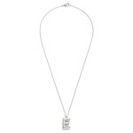 Wholesale stainless Steel Dainty Chain Link Necklace Bubble Balloon Initial Pend