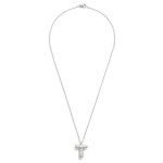 Wholesale stainless Steel Dainty Chain Link Necklace Bubble Balloon Initial Pend