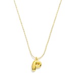 Wholesale ball Chain Necklace Bubble Balloon Initial Pendant L Extender L