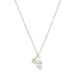 Wholesale dainty Chain Link Necklace Dolphin Pendant L Extender L