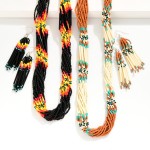 Wholesale layered Western Seed Bead Necklace Western Seed Bead Tassel Earrings L