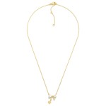 Wholesale gold Dipped Dainty Chain Link Necklace Rhinestone Bow Star Pendant L E