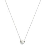 Wholesale gold Dipped Dainty Chain Link Necklace Heart Pendant L Extender L