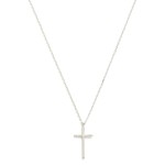 Wholesale dainty Gold Dipped Chain Link Necklace Cross Pendant White Yellow Gold