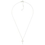 Wholesale dainty Gold Dipped Chain Link Necklace Cross Pendant White Yellow Gold