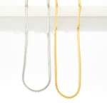 Gold Dipped Layered Dainty Chain Link Necklace 

- Approximately 16" L
- Extender 2" L