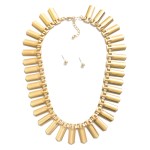 Wholesale linked Shield Collarbone Necklace Metal Stud Earrings L Extender L