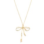 Wholesale chain Link Necklace Metal Bow Pendant L Extender L