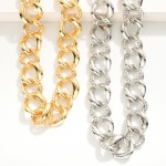 Wholesale chunky Metal Chain Link Necklace Rope Chain Border Links L Extender L