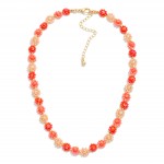 Wholesale faceted Bead Cluster Flowers Necklace L Extender L