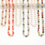 Wholesale faceted Bead Cluster Flowers Necklace L Extender L