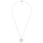 Wholesale dainty Gold Dipped Chain Link Necklace Cubic Zirconia Studded Paw Prin