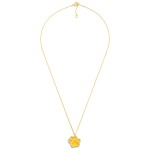 Wholesale dainty Gold Dipped Chain Link Necklace Cubic Zirconia Studded Paw Prin