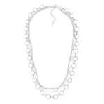 Wholesale layered Multi Chain Necklace Rhinestone Stations L Extender L
