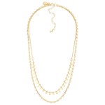 Wholesale layered Chain Link Necklace Metal Stud Tassels L Extender L