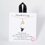 Wholesale dainty Chain Link Necklace Ballerina Pendant L Extender L Hypoallergen