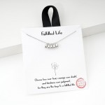 Wholesale dainty Chain Link Necklace Flower Petal Pendants Hypoallergenic Brass