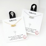 Wholesale dainty Chain Link Necklace Flower Petal Pendants Hypoallergenic Brass